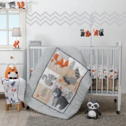 Acorn 3-Piece Crib Bedding Set