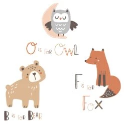 Animal Alphabet 5-Piece Crib Bedding Set -Lambs & Ivy animal alphabet wall decal 2380d351 48b0 41e6 b1d7 cba56af3fd3c