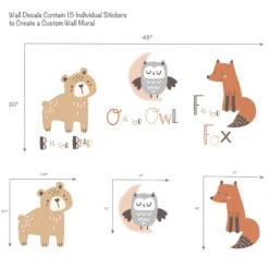 Lambs & Ivy -Lambs & Ivy animal alphabet wall decal callouts