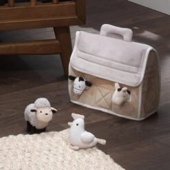 Baby Farm Plush Barn With Animals -Lambs & Ivy baby farm plush lifestyle