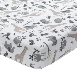 Baby Jungle Cotton Fitted Crib Sheet