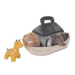 Baby Noah Interactive Plush Toy With Animals -Lambs & Ivy baby noah plush c
