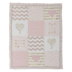 Baby Love 4-Piece Crib Bedding Set -Lambs & Ivy baby love quilt dd767f3a 44ca 4629 b77a 6c4d89bc5a1c