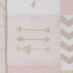 Baby Love 4-Piece Crib Bedding Set -Lambs & Ivy baby love quilt detail 65b5259a d9a1 46f1 84cf 37911fd02e1b