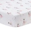 Ballerina Baby Cotton Fitted Crib Sheet -Lambs & Ivy ballerina baby sheet