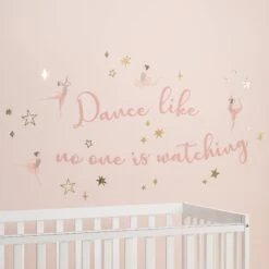 Ballerina Baby Wall Decals -Lambs & Ivy ballerina baby wall decal lifestyle