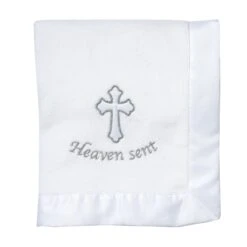 Heaven Sent Baby Blanket -Lambs & Ivy baptism blanket pkg dtc a