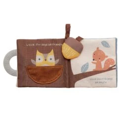 Woodland Soft Book W/ Bear Plush Gift Set -Lambs & Ivy bear soft book c