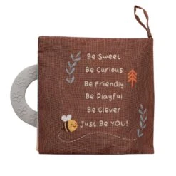 Woodland Soft Book W/ Bear Plush Gift Set -Lambs & Ivy bear soft book e