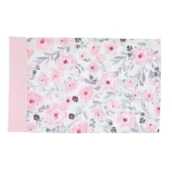 Blossom 4-Piece Toddler Bedding Set -Lambs & Ivy blossom toddler pillowcase flat