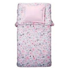 Blossom Twin Quilt & Pillow Sham Set -Lambs & Ivy blossom twin comforter sham set overhead