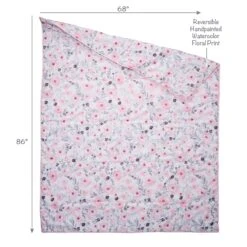 Blossom Twin Quilt & Pillow Sham Set -Lambs & Ivy blossom twin comforter callout