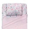 Blossom Twin Sheets & Pillowcase Set -Lambs & Ivy blossom twin sheets pillowcase set overhead