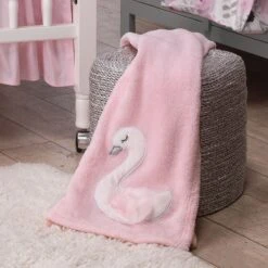 Blossom Baby Blanket -Lambs & Ivy blossom blanket lifestyle