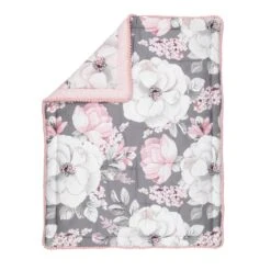 Signature Botanical Baby 4-Piece Crib Bedding Set -Lambs & Ivy botanical baby quilt back