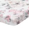 Signature Botanical Baby Cotton Fitted Crib Sheet 2 Signature Botanical Baby Cotton Fitted Crib Sheet -Lambs & Ivy botanical baby sheet a