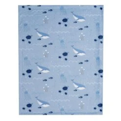 Bubbles & Squirt Baby Blanket -Lambs & Ivy bubbles 26 squirt blanket full