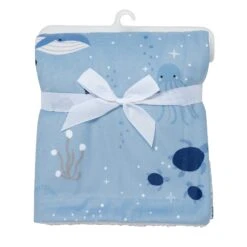 Bubbles & Squirt Baby Blanket -Lambs & Ivy bubbles 26 squirt blanket pkg