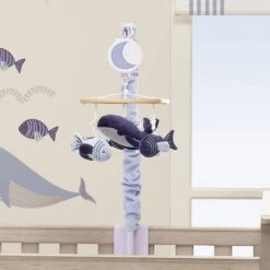 Bubbles & Squirt Musical Baby Crib Mobile -Lambs & Ivy bubbles 26 squirt mobile lifestyle