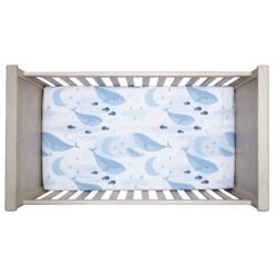 Bubbles & Squirt Cotton Fitted Crib Sheet -Lambs & Ivy bubbles 26 squirt sheet crib d88909bf ef5a 498d 9b44 c74b1548e2dd