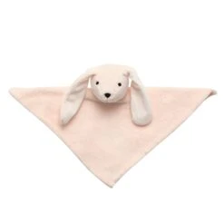 Pink Bunny Security Blanket Lovey -Lambs & Ivy bunny lovey open