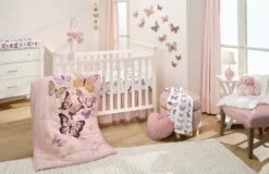 Butterfly Dreams Changing Pad Cover 13 Butterfly Dreams Changing Pad Cover -Lambs & Ivy butterfly dreams room wide