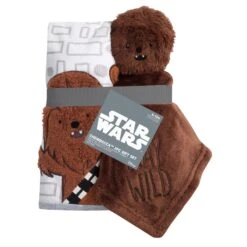 Star Wars Chewbacca Wearable Blanket & Lovey Gift Set -Lambs & Ivy chewy gift set pkg a