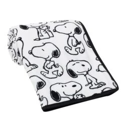 Classic Snoopy Baby Blanket -Lambs & Ivy classic snoopy blanket roll