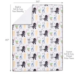 Star Wars Classic Baby Blanket -Lambs & Ivy classic star wars blanket full callout a
