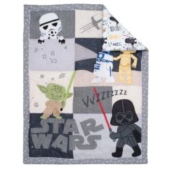 Star Wars Classic 3-Piece Crib Bedding Set -Lambs & Ivy classic star wars quilt fold