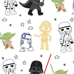 Star Wars Classic Fitted Crib Sheet -Lambs & Ivy classic star wars swatch full