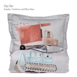 Construction Zone Twin Quilt & Pillow Sham Set -Lambs & Ivy construction zone twin 2pc set callout
