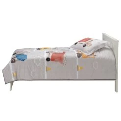 Construction Zone Twin Quilt & Pillow Sham Set -Lambs & Ivy construction zone twin comforter sham bed