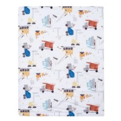Construction Zone Baby Blanket -Lambs & Ivy construction zone blanket full