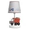 Construction Zone Lamp With Shade & Bulb -Lambs & Ivy construction zone lamp