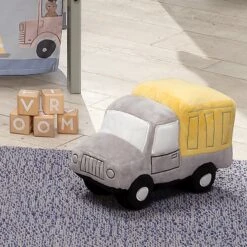 Construction Zone Plush Dump Truck -Lambs & Ivy construction zone plush lifesytle