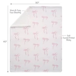 Coquette Floral Baby Blanket -Lambs & Ivy coquette floral blanket full callout