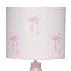 Coquette Floral Lamp With Shade -Lambs & Ivy coquette floral lamp shade detail