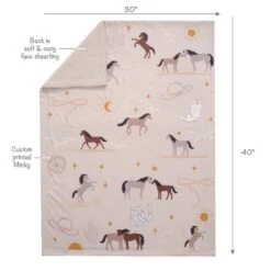 Country Western Baby Blanket -Lambs & Ivy country western blanket full fold callout b