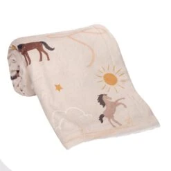Country Western Baby Blanket -Lambs & Ivy country western blanket roll a