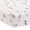 Country Western Cotton Fitted Crib Sheet -Lambs & Ivy country western sheet a