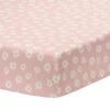 Daisy Dreams Cotton Fitted Crib Sheet -Lambs & Ivy daisy dreams sheet