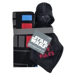 Star Wars Darth Vader Wearable Blanket & Lovey Gift Set -Lambs & Ivy darth gift set pkg