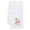 Deer Park Baby Blanket -Lambs & Ivy deer park blanket fold