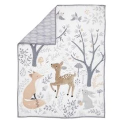 Deer Park 3-Piece Crib Bedding Set -Lambs & Ivy deer park quilt fold