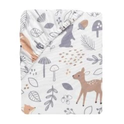 Deer Park 3-Piece Crib Bedding Set -Lambs & Ivy deer park sheet fold