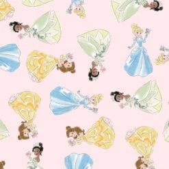 Disney Princesses Fitted Crib Sheet -Lambs & Ivy disney princesses swatch full