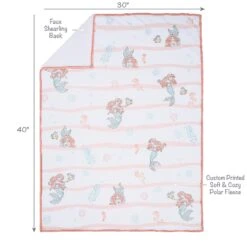 The Little Mermaid Baby Blanket -Lambs & Ivy disney 27s little mermaid blanket full callout