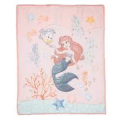 The Little Mermaid 3-Piece Crib Bedding Set -Lambs & Ivy disney 27s little mermaid quilt a