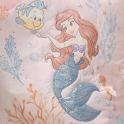 The Little Mermaid 3-Piece Crib Bedding Set -Lambs & Ivy disney 27s little mermaid quilt detail